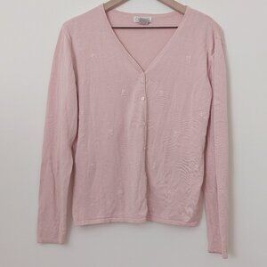 Cherokee Vintage Floral Embroidered Cardigan